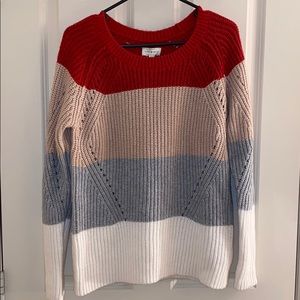 Lucky Brand | Crew Neck Pointelle Sweater |